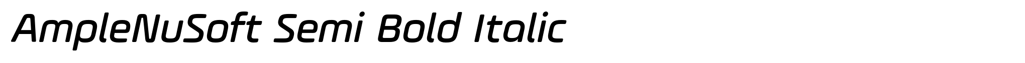 AmpleNuSoft Semi Bold Italic image
